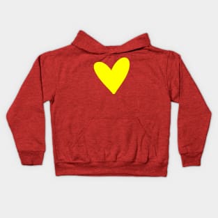 Yellow heart Kids Hoodie